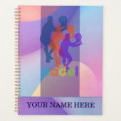 Padel Day Planner – Vibrant Hues for Him Planer (Vorderseite)