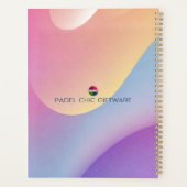 Padel Day Planner – Vibrant Hues for Him Planer (Rückseite)