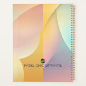 Padel Day Planner – Vibrant Padel Style Planer (Rückseite)