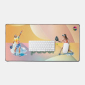 Padel Desk Mat: Vibrant Style Collection Vol.1 Schreibtischunterlage (Tastatur & Maus)