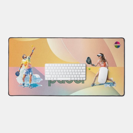 Padel Desk Mat: Vibrant Style Collection Vol.1 Schreibtischunterlage (Tastatur & Maus)