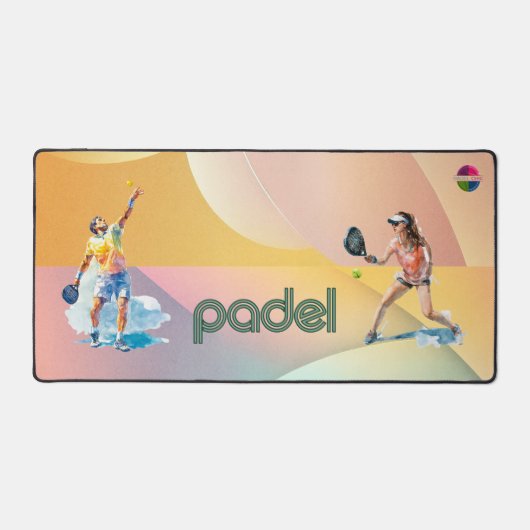 Padel Desk Mat: Vibrant Style Collection Vol.1 Schreibtischunterlage (Vorderseite)