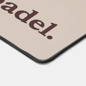 Padel Desk Mat - Word Vibe Taupe Brown Schreibtischunterlage (Ecke)
