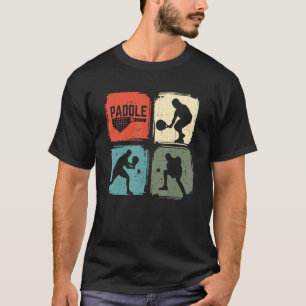 Padel Funny Padel Player Vintages Retro-Geschenk T-Shirt