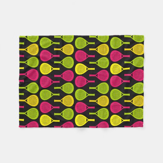 Padel Glow & Throw Fleecedecke (Vorderseite (Horizontal))