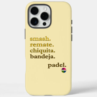 Padel-Handyhülle - Personalisiertes Wort Vibe Gelb iPhone 16 Pro Max Hülle