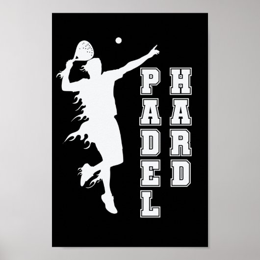 Padel Hard Tennis Sport und Ball Poster (Vorne)