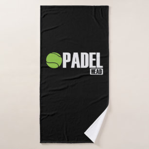 Padel Head Tennis Sport und Ball Badehandtuch