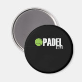 Padel Head Tennis Sport und Ball Magnet (Vorderseite/Rückseite)