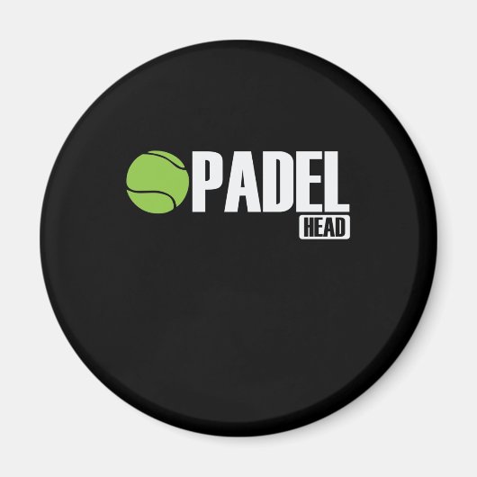 Padel Head Tennis Sport und Ball Magnet (Vorne)