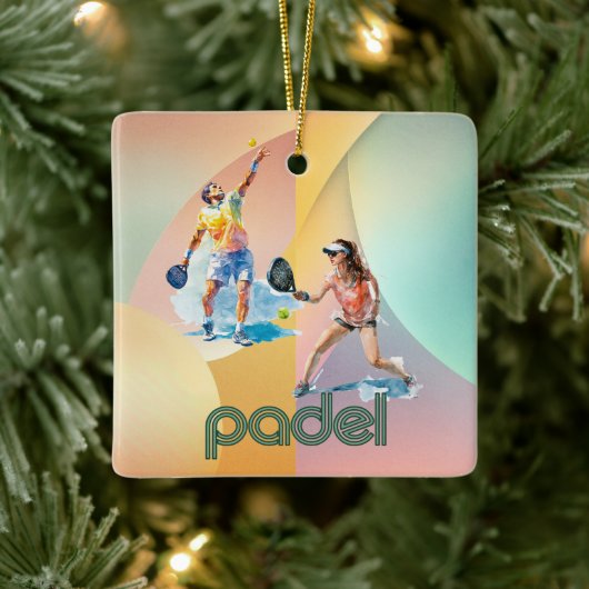 Padel Holiday Ornament – Vibrant Padel Style (Baum)