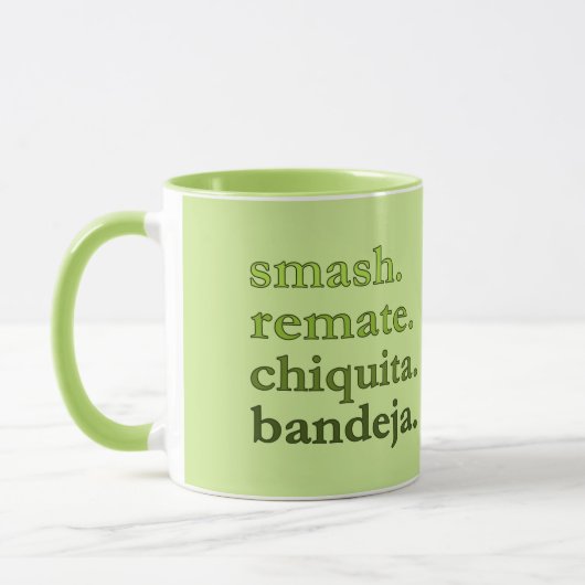 PADEL-KAFFEETASSE – WORD VIBES – LIMEGRÜN TASSE (Links)