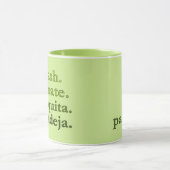 PADEL-KAFFEETASSE – WORD VIBES – LIMEGRÜN TASSE (Zentrum)