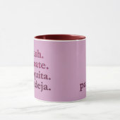 PADEL-KAFFEETASSE – WORD VIBES - MAROONS & ROT TASSE (Zentrum)