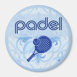 Padel Magnet – Spanish Tile Vibes in Blue