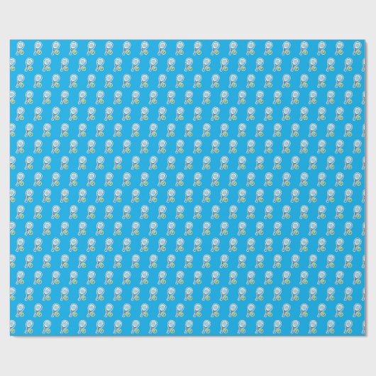 Padel-Muster Geschenkpapier (Flach)