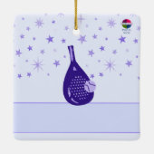 PADEL ORNAMENT – CHARMING PADEL PRINCE in BLUE (Rückseite)