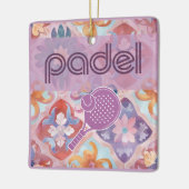 Padel Ornament – Spanish Tile Vibes in Purple (Links)