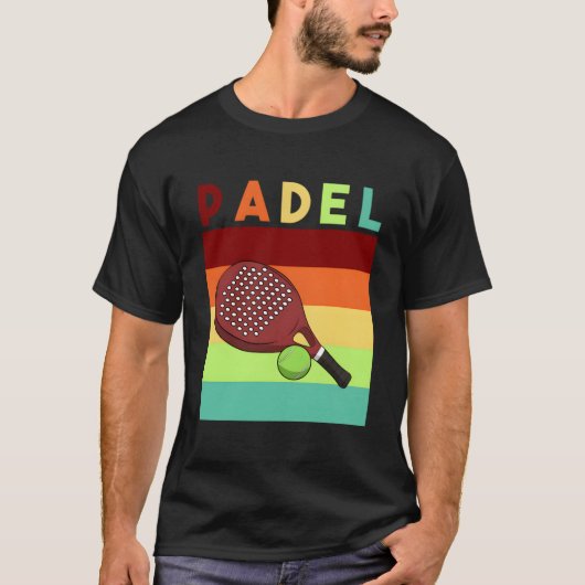 Padel Paddle Tennis Paddel Racquet Ball T-Shirt (Vorderseite)