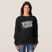 Padel Paddle Tennis Queen Princess Backhand Racket Sweatshirt (Vorne ganz)