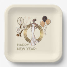 PADEL PLATTE: NEUJAHR-PADEL-DIVA – CREAM & GOLD