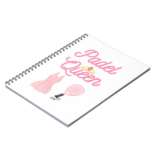 Padel Queen Notebook Notizblock (Linke Seite)