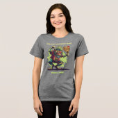 🧌Padel-Schläger-Wüterich Tri-Blend Shirt (Vorderseite voll)