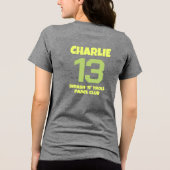 🧌Padel-Schläger-Wüterich Tri-Blend Shirt (Rückseite)