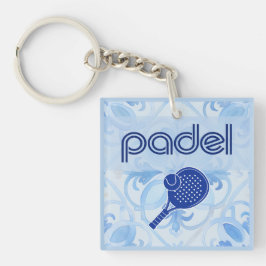 Padel-Schlüsselanhänger – Spanische Fliesen-Vibes Schlüsselanhänger
