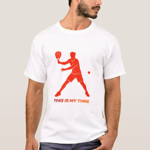 Padel-Silhouette Action Lifestyle-Design T-Shirt