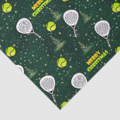 Padel Smashing Christmas Wrap Seidenpapier (Detail)
