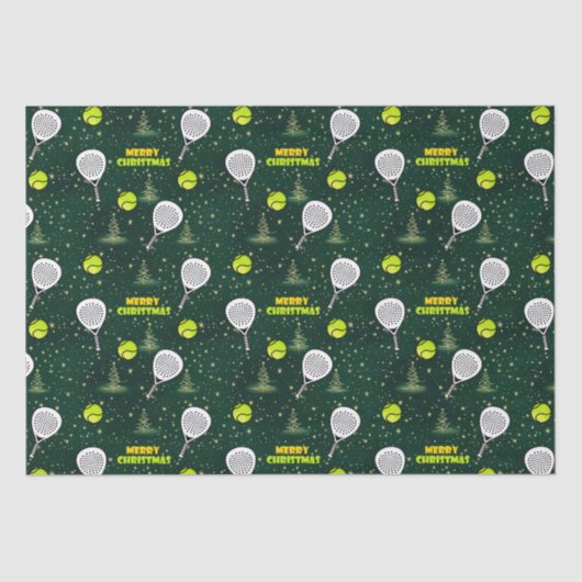 Padel Smashing Christmas Wrap Seidenpapier (Vorderseite)
