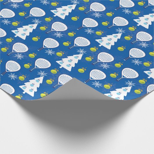 🎾 🎄 Padel Smashing Weihnachten Geschenkpapier (Ecke)