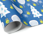 🎾 🎄 Padel Smashing Weihnachten Geschenkpapier (Rolleneckpunkt)