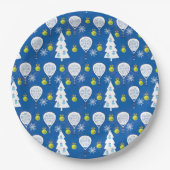 🎾 🎄 Padel Smashing Weihnachten Pappteller (Vorderseite)