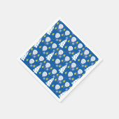 🎾 🎄 Padel Smashing Weihnachten Serviette (Ecke)