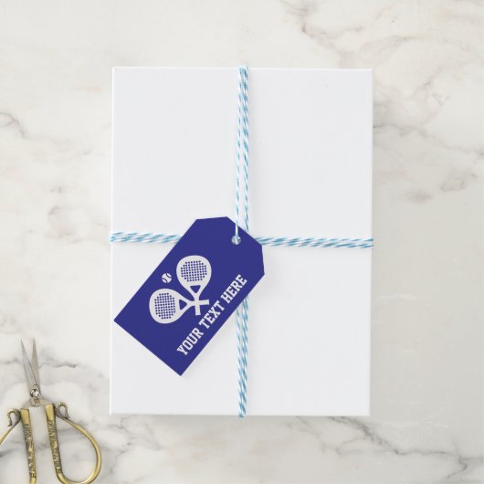Padel-Sport-Geschenk-Tag Geschenkanhänger (Mit Garn)