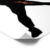 Padel - Strategie S-Aufkleber Poster (Ecke)