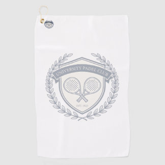 Padel Tennis Club Aesthetic Custom Name Bag Tag Golfhandtuch