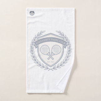 Padel Tennis Club Aesthetic Custom Name Bag Tag Handtuch