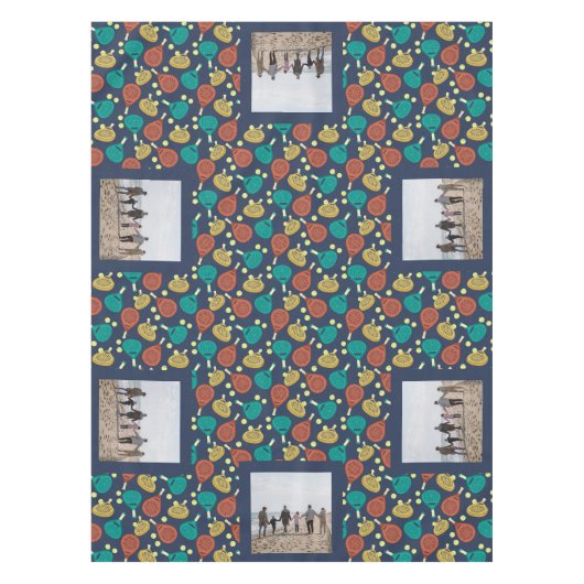 Padel Tennis Geeignetes Foto Tischdecke (Vorderseite)