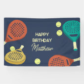 Padel Tennis Geeignetes Party Banner (Horizontal)