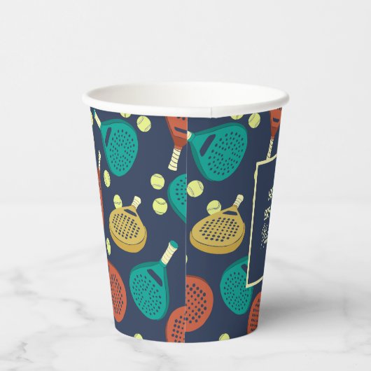 Padel Tennis Geeignetes Party Pappbecher (Rechts)