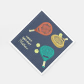 Padel Tennis Geeignetes Party Serviette (Ecke)