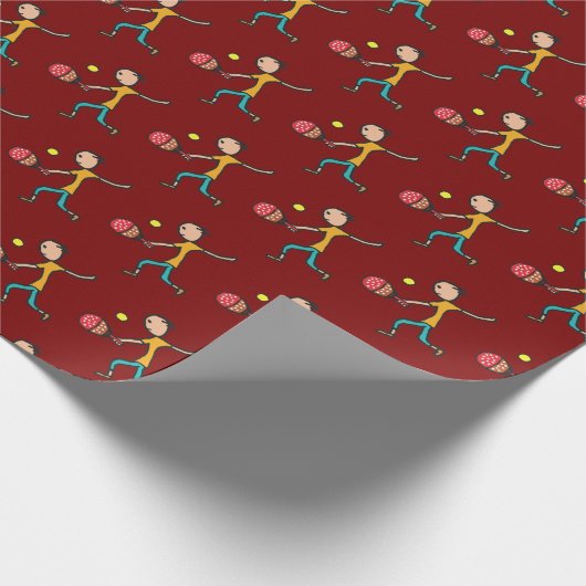 Padel Tennis Geschenkpapier (Ecke)