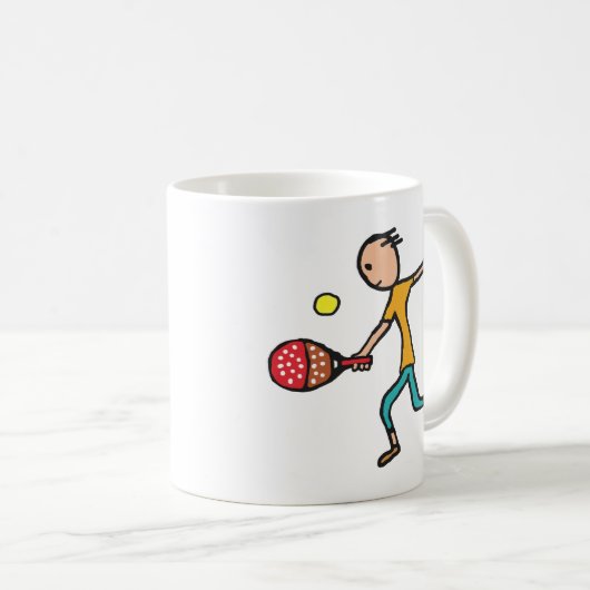 Padel Tennis Kaffeetasse (VorderseiteRechts)