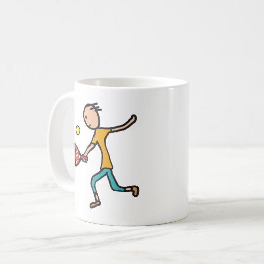 Padel Tennis Kaffeetasse (Vorderseite Links)