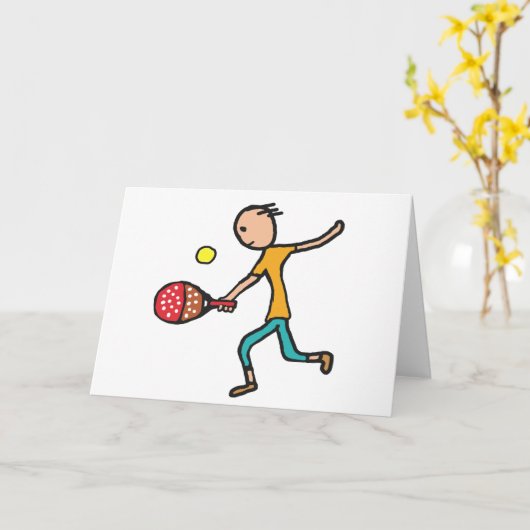 Padel Tennis Karte (Gelbe Blume)