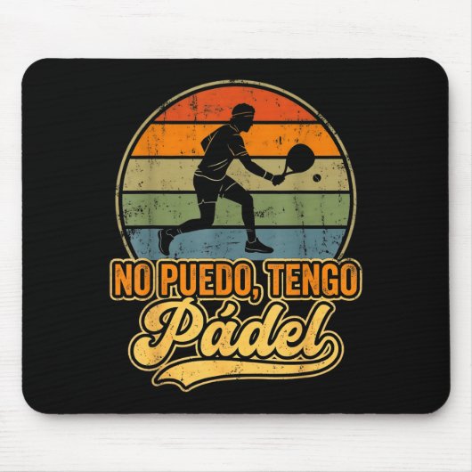 Padel Tennis Padel Players Cool Men Women Padel Gr Mousepad (Vorne)