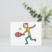 Padel Tennis Postkarte (Stehend Vorderseite)